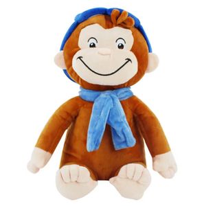 Bonecas de pelúcia 30cm curioso george brinquedos de pelúcia macaco dos desenhos animados animais de pelúcia bonecas presente de aniversário para crianças 231013