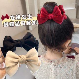 Hair Accessories Dziecięcy głowa Bun Grain's Bow Akcesoria Uciekanie księżniczki Klip Little Up Kucyk Kluczak