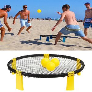 Balls Beach Volleyball Ball Mini Game Set Outdoor Team Sports Lawn Fitness Equipment With 3 Balls Volleyball Net Volleyball Set 231013