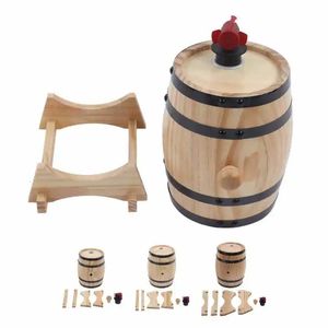 Wine Glasses Wine Pine Barrels Self Brewed Wine Pine Aging Barrels Wooden Beer Barrels for Bar Catering Barbecue Shop 231013
