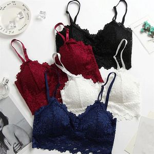 Kadınlar Çiçek Dantelli İç Çamaşır Kablosuz Yastıklı Braliette Crop En İyi Kadın Seksi Sütyen Dantel Bralette Seksi Fitness Damgası Dikişsiz BRA243W