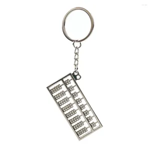 Nyckelringar Söt Abacus Pendant Keychain Creative Key Ring Holder Kid Present Brunkar Tillbehörsmyckekedja för bilnycklar Dekoration