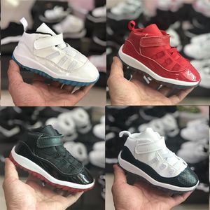 Kleines Kind 11 XI Space Schuhe Baby Jungen Mädchen Kleinkinder 11s Gamma Concord Bred Rot Rosa Walkers Sneaker Trainer Größe 6C-10C2720