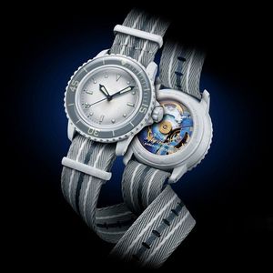 ki Ocean Watch Orologio da uomo Orologio automatico al quarzo in bioceramica Funzioni complete di alta qualità Oceano Pacifico Oceano Antartico Orologi con movimento di design indiano