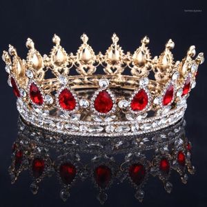 Coroa acessórios de cabelo barroco real tiara coroa strass super rainha casamento presente de noiva para mulheres12061