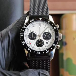 Relojes de lujo New High Quality Mens Watch Timing Watch 43mm Quartz Watch Rubber Chain Sapphire Luxury u1top Watch Mens Designer Montres Luxusuhr Montres de luxe