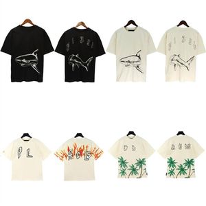 2023 Tees Mens T-Shirts Womens designer T Shirts Long Sleeve Palms Tops Luxurys Letter Tshirts Clothing Short Sleeved summer214E