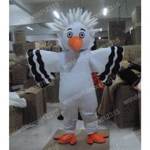 2024 Performance White Bird Mascot Costumes Carnival Hallowen presenter unisex vuxna fancy spel outfit semester utomhus reklamdräkt kostym