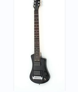 Shorty Deluxe E -guitar - Black incl. جيغباج الجيتار الكهربائي مثل نفس الصور
