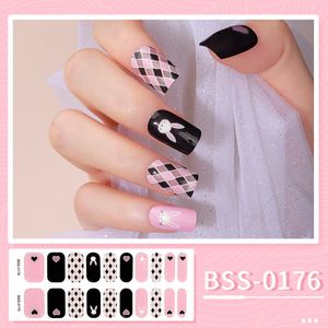Semi Cured Gel Nail Strips for Classic French (Crystal Frost) Sheer French Gel Nail Stickers with White Tips Glossy Nail Polish Wraps 20 Stickers