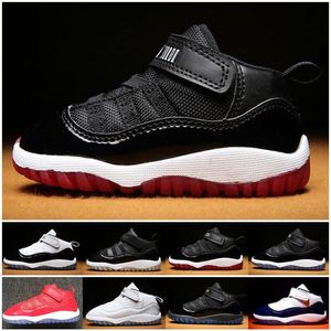 Ginásio Vermelho Jumpman XI 11 Criança Sapatos Criados Space Jam Crianças Basquete Sneaker Concord Gamm Azul Recém-nascido Bebê Infantil 11s Sapatos Euro 2270C