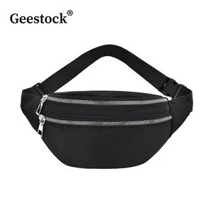 Sacos de cintura Geestock Womens Bag Nylon Fanny Packs Casual Peito Homem Cinto Bolsa Viagem Hip Sport Bum 231013