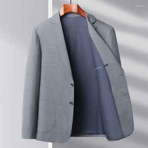 Erkekler Takım Moda Bahar Trend Bin Kuş Elastik Günlük Takım Erkekler Blazer Boyut M L XL 2XL 3XL 4XL