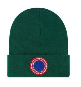 Nuovo autunno e inverno Canada cappello lavorato a maglia berretto di lusso da uomo e da donna unisex logo d'oca ricamato cappelli in misto lana di alta qualità all'aperto caldo senza tesa B-19