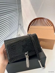 Ny stil 452159 Tassel Suede Crossbody Chain Bag Flera nya produkter Soft Style Street Style Fashion Designer Elegant Fashion Classic Large Capacity 354119