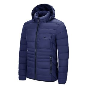 Custom Winter Men's Leisure Outdoor Cotton-Padded Jackets Thick Detachable Hooded Jacket Coat Puffer Jacket 22906#