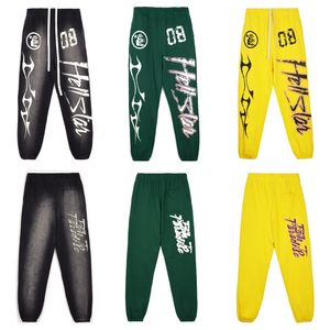 HellStar Pants Designer Tech polarowe spodnie dresowe umyte niebezpieczeństwo męskie spodnie żółte, czarne, zielone uliczne hip -hopowe swobodne sportowe odzież sportowa kobiety sporne sporne spodnie dresowe