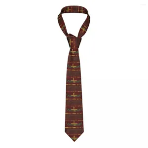 Båge slipsar egyptiska gud prydnadsslipsar unisex polyester 8 cm forntida Egypten slips för män avslappnad smal skjorta tillbehör cravat kontor