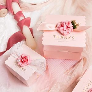 Gift Wrap 1/10PCS Boxes Cut Bride Groom Wedding Sweets Candy BOXs Guests Paper Packaging Baby Shower Chocolate Cookie