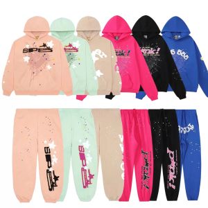 Designer Mens Spider Hoodies Pullover Sp5der Young Thug 555555 Angel Hoodies Womens hoodie broderad lös långärmad spindeltröja Y2K JOGGERS D6ME#