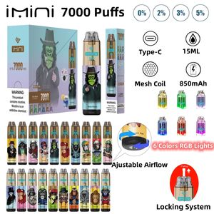 OEM Custom Imini Disposable Wholesale Vape Bar Pen 20 Fruit Flavours Puff Plus 600 2500 3000 4000 5000 6000 7000 8000 10000 12000 15000 Puffs