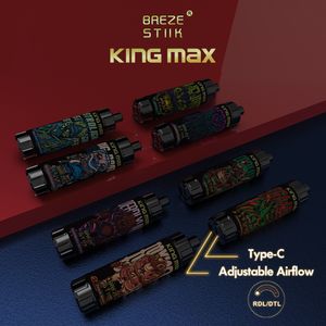 100 % Original Breze Stik King Max 10000 Züge elektrische Zigarette Einweg-Vape Einweg-Pods 10000 Züge Vapes