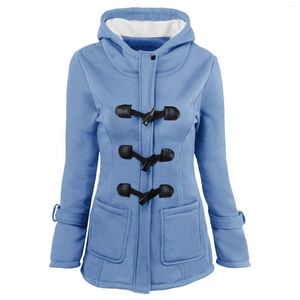 Felpe con cappuccio da donna Cappotti invernali Giacca foderata calda da donna Capispalla addensato con pile Autunno Cardigan allentato Giacche Abiti con tasche grandi