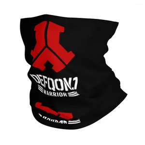 Scarves Defqon 1 Black Bandana Neck Gaiter Printed Music Mask Scarf Multi-use Cycling Running For Men Women Adult Washable