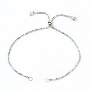 Haarspangen, Haarspangen, 15 Stück, Edelstahl, verstellbar, Schieber, Verlängerungsbox, Kette mit Zirkonia-Charms für DIY-Armbänder, Schmuckherstellung, Zubehör 231016