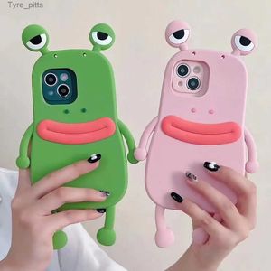 Handyhüllen 3D Korean Funny Frog Cartoon Cover für Samsung S22 UITRA S21 PIUS S20 FE A53 NOTE10 Galaxy Phone Case Objektivschutz Soft ShellL2310/16