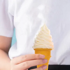 Party Decoration Cupcake Toppers 4st Fake Ice Cone Model Artificial Cake Simulation Dessert Toys Sensory for Children Favors Bag