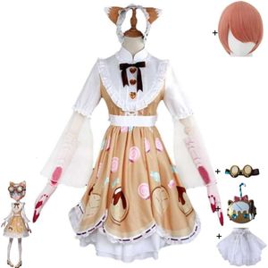 Cosplay Game Identity Mechanic Tracy Reznik Cosplay Costume Wig Wallet Glasses Anime Candy Girl Sweetie Lolita Dress Halloween Suit