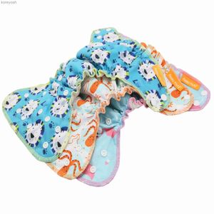 Cloth Diapers HappyFlute Waterproof and Reusable Organic Cotton Newborn AIO Cloth Diapers NappyL231015
