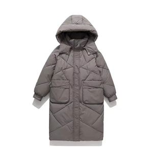 Mulheres para baixo parkas inverno longo parka para mulheres moda solta overtheknee jaqueta feminina com capuz grosso quente acolchoado casaco mulher casaco 231016