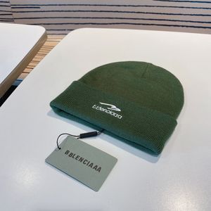 Bordado carta gorro malha sólida mulheres gorros inverno designer quente chapéus masculinos crânio bonés