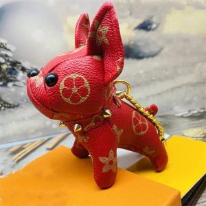 Designer Keychain High Quality French Bulldog Bag Pendant Dog Keychain Car Interior Decoration Leather Bag Pendant Wholesale Volume Large Discount Gift TT