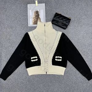 Sequin Zipper Knit Jacket Women Casual Loose Knitted Sweater Coat Fashion Long Sleeve Knitwear