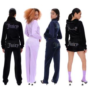 Designer Tracksuit Tracksuites Women's Dwuczęściowe spodnie Velvet Juicy Tracksuit Women Coutoure Set Track Suit Couture Juciy Coture Sweatsuits Shu