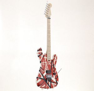 Stripe Series Red with Black Stripes Basswood Electric Guitar