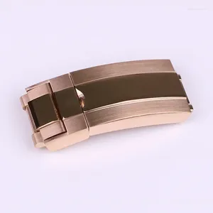 Watch Bands XIANERSHANG Top R-olex Logo Belt Buckle 316L Stainless Steel Safety 16MM Watchbands Folding Accessorie