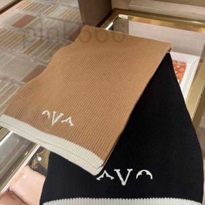 Scarves Designer 2023 Winter Letter Embroidery Warm Men's and Women's Thickened Warm Scarf Solid Color Cashmere Knitted Neck Korean Version Temperament YJHL