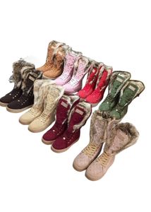 Mulheres botas de neve plataforma botas de inverno de couro grosso pelúcia impermeável camurça botas moda feminina sapatos de inverno pele quente botas de qualidade botas totalmente pele