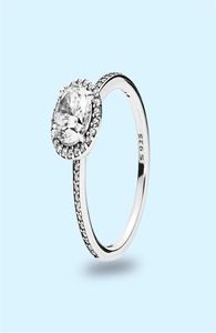 Big CZ diamond Wedding RING Women Gift Jewelry with Original box for 925 Sterling Silver Rings set178w7699275