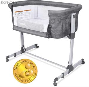 Bassinets Cradles Papablic 2-in-1 Bonni Baby Bassinet Bedside Sleeper GreyL231016