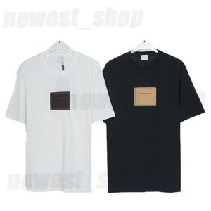 2023 Designer Summer Mens T-shirt T-koszulka TEE TOP Luksusowe klasyczne wiosenne koło Khaki Koń Letter London Anglia Czarna biała TSHIR242V