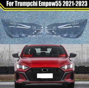 För Trumpchi Empow55 2021-2023 Bilens främre strålkastarobjektiv Huvudlampa Lampskärmslampövertäckning Lamplig ljusskal