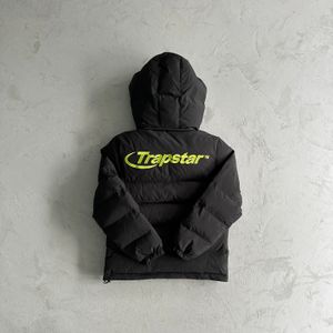 Men's Hooded Down Jacket Hoodie Detachable Hooded Jacket Puffer Jackst-fluorescent Green Label Winter Embroidered Letter Coat