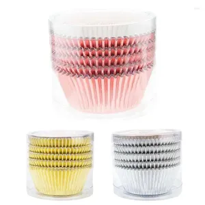 Bakeware Tools Muffin Cupcake Cups 100st Baking Liner Forms Hög temperaturbeständig omslag Cup Birthday Party Decor