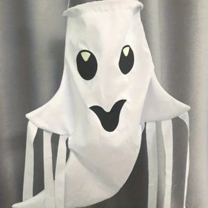 1PC Halloween Ghost Windsocks Hanging Ghost Outdoor Halloween Dekorationer Vattentät för Halloween Party Yard Decor