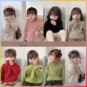 Cardigan 1 to 7 Years Baby Girls Knitted Sweater Spring Winter Autumn Wear Long Sleeve Warm Solid 6 Colors Kids Toddler Sweater Top 231016